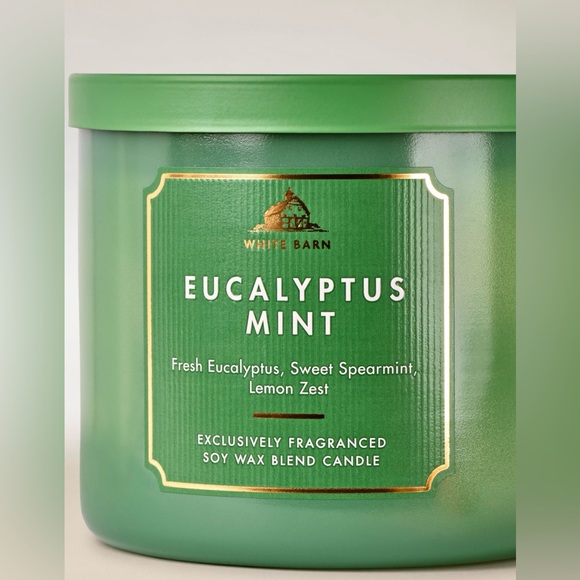 Bath & Body Works Eucalyptus 4 Piece Set - 3 Wick Candle, Soap, Spray and Bag - Picture 8 of 16